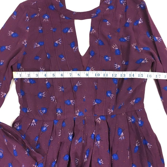 NWOT Free People Tegan Printed Mini Dress - Picture 5 of 6